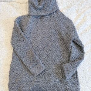 GAP Heather Gray Cowl Neck Sweater